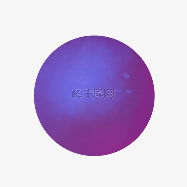 卡通紫色渐变球体