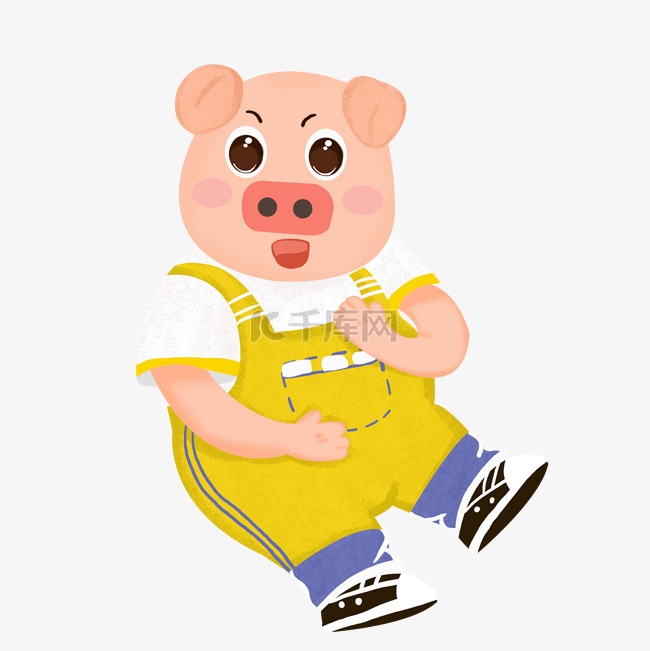 猪年卡通猪装饰元素