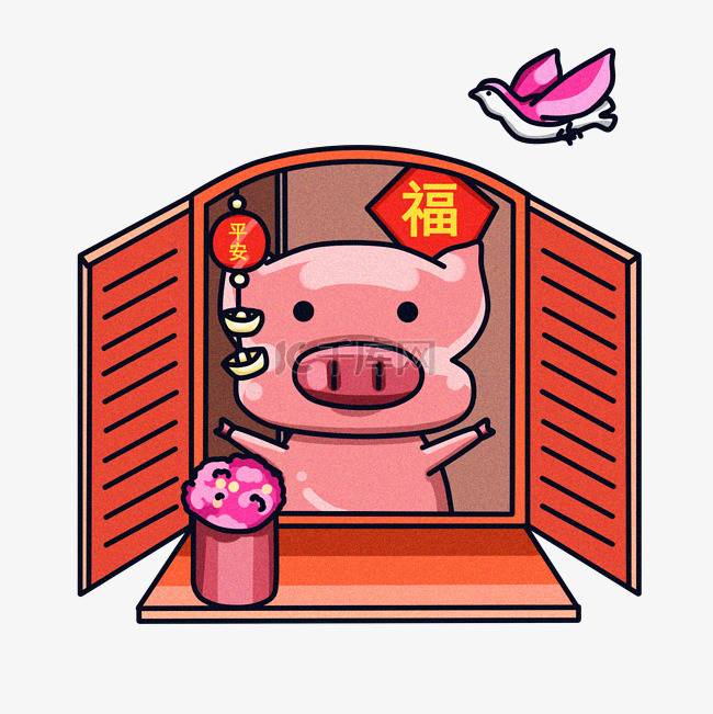 2019猪年开窗的猪
