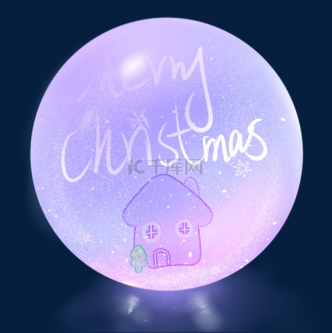 圣诞水晶球小雪房