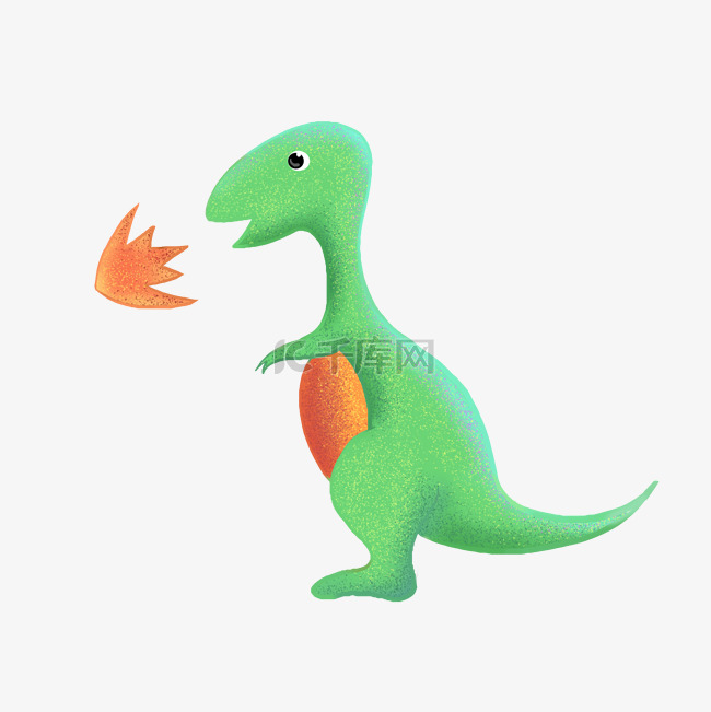 绿色喷火恐龙
