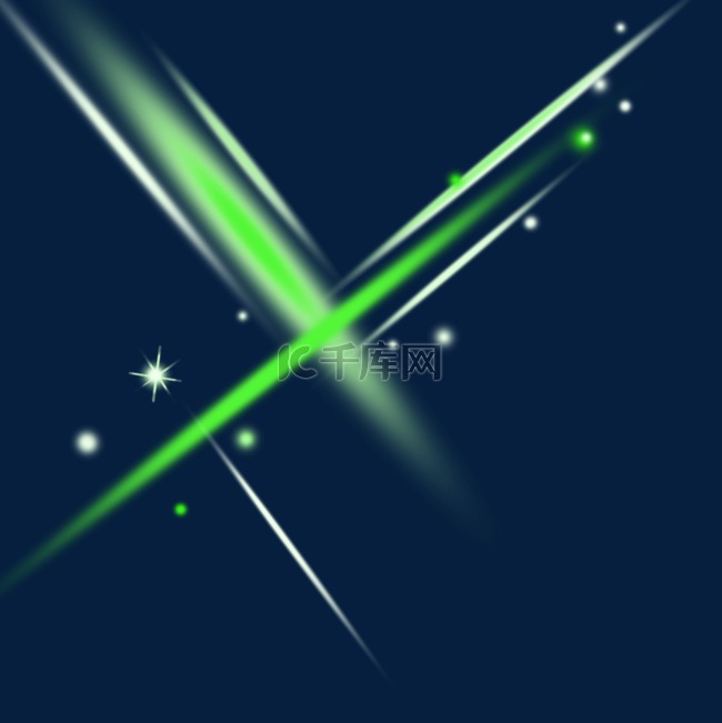 绿色星星发光光效