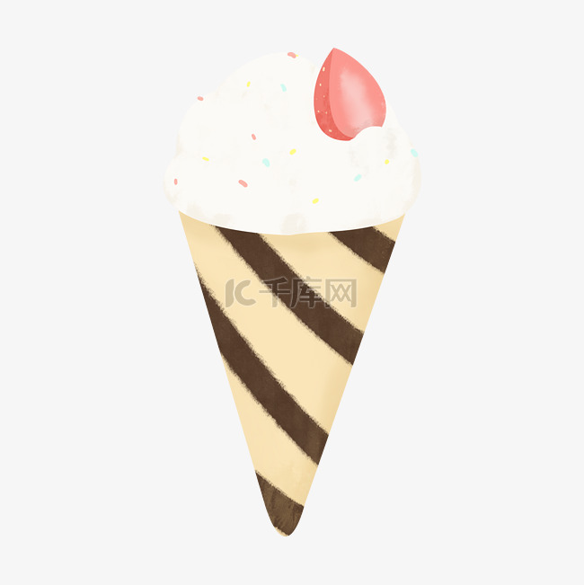 手绘甜品冰淇淋