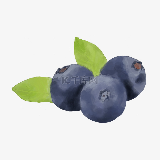 暑假到来水果蓝莓png