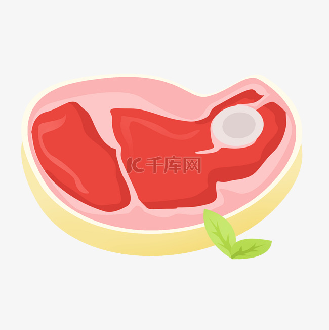 新鲜的红烧肉插画