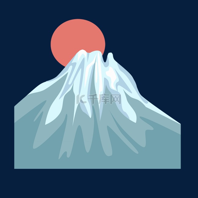 日本富士山太阳 