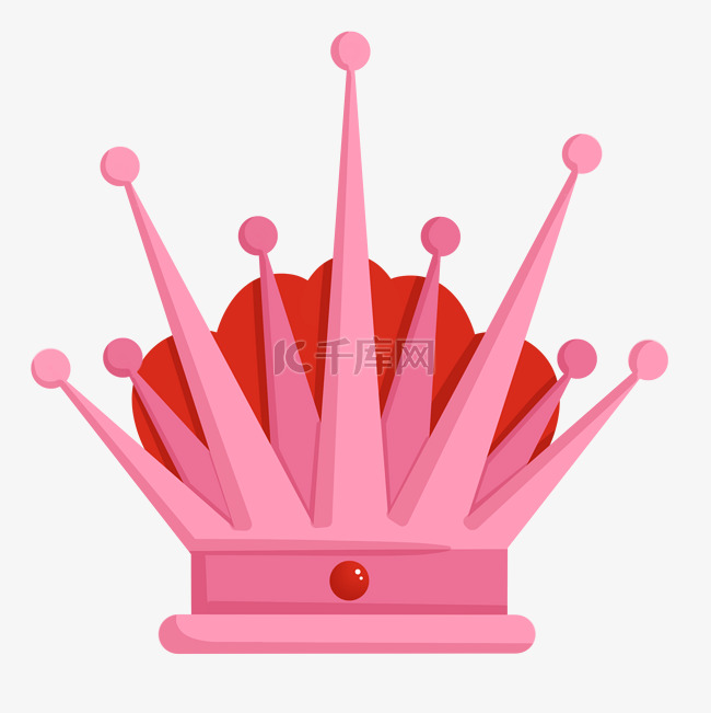粉红色皇冠