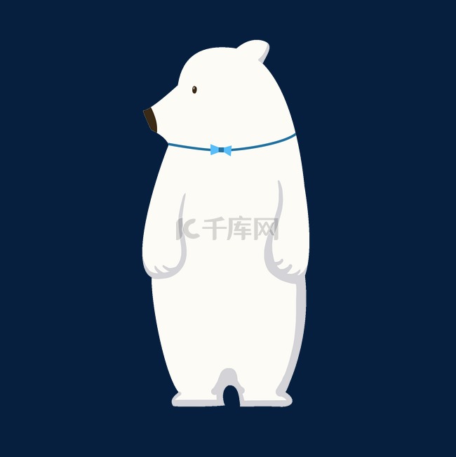 卡通可爱矢量北极熊