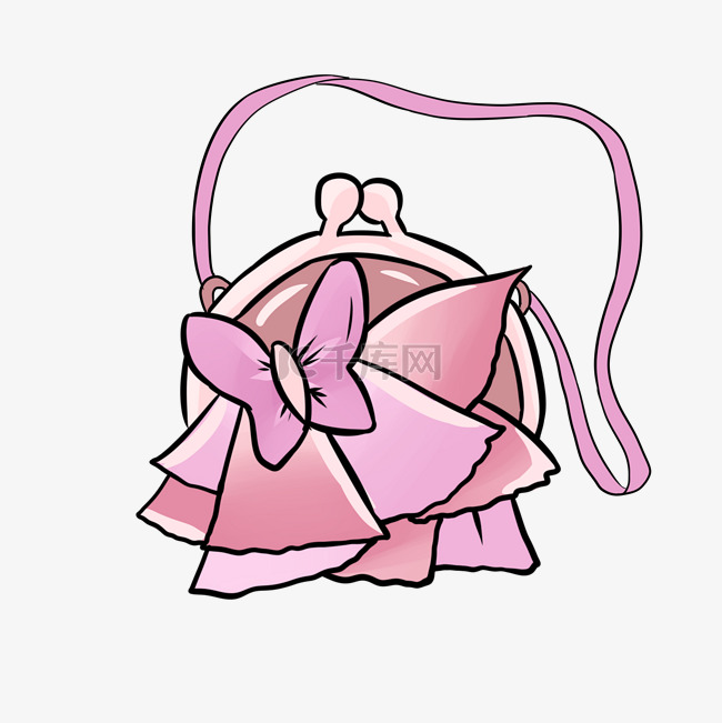 粉色蝴蝶包包