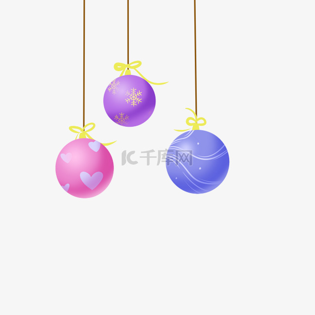 圣诞装饰彩球
