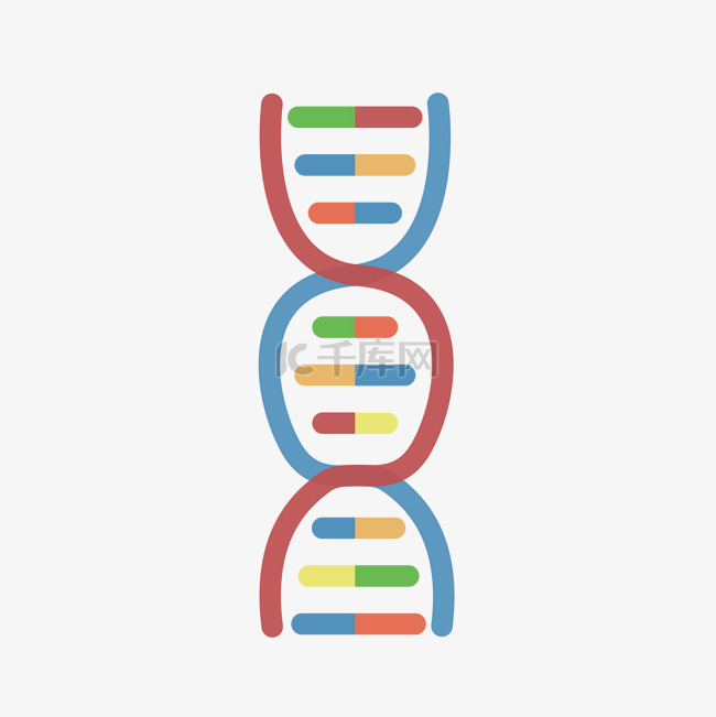 简约DNA基因链图形