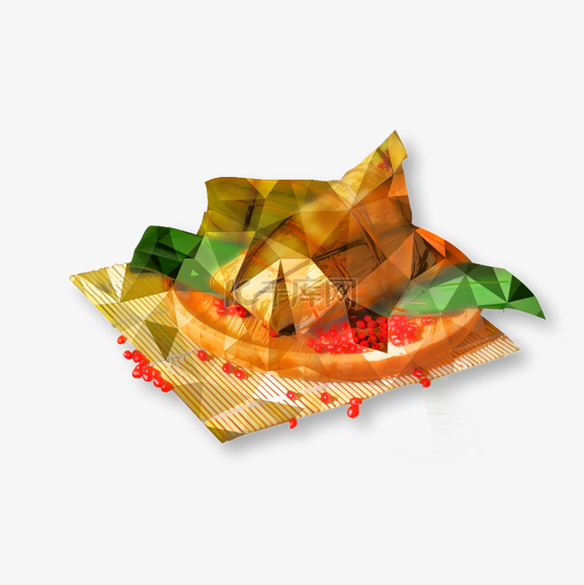 端午节节日粽子立体几何