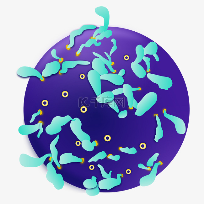 蓝色细菌星球 