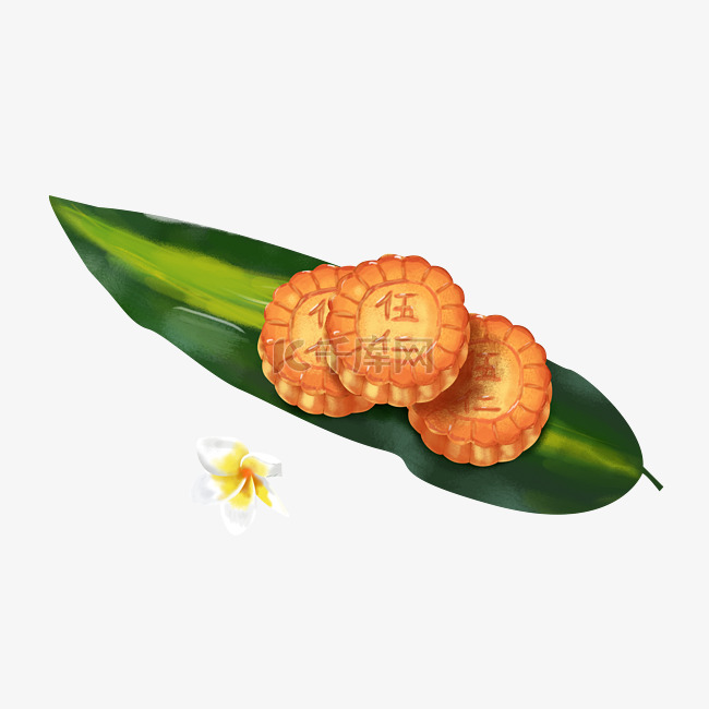 中秋节手绘五仁月饼