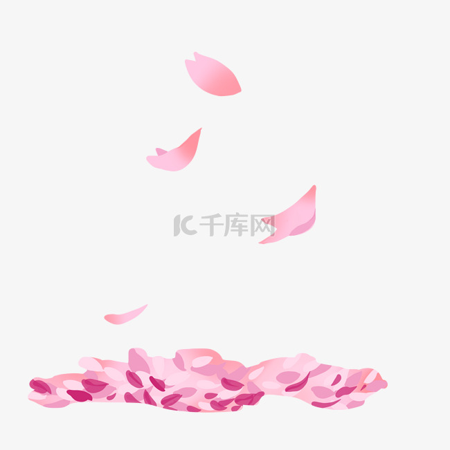 粉色樱花花瓣