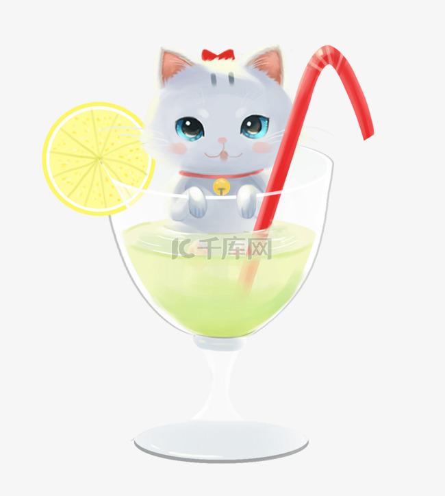 清凉一夏可爱创意猫咪