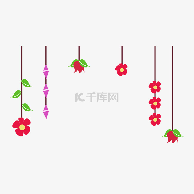  鲜花花束挂饰