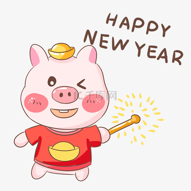 猪年猪猪新年快乐