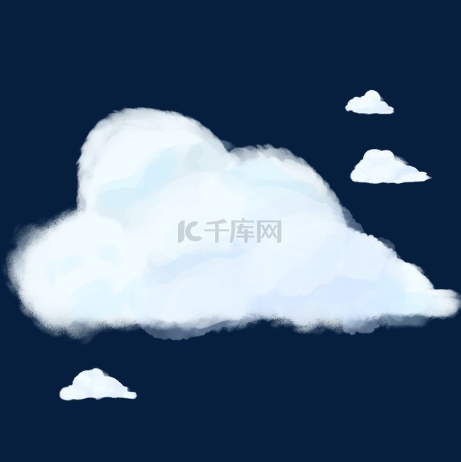 天空云朵手绘卡通系列