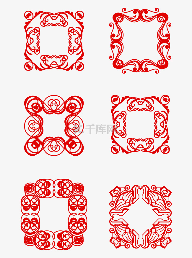 底纹复古底纹怀旧中国风红色装饰