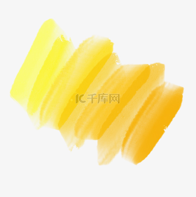 黄色水彩粉刷效果