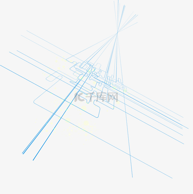 矢量商务科技线条