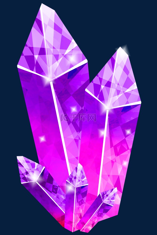  紫色宝石钻石
