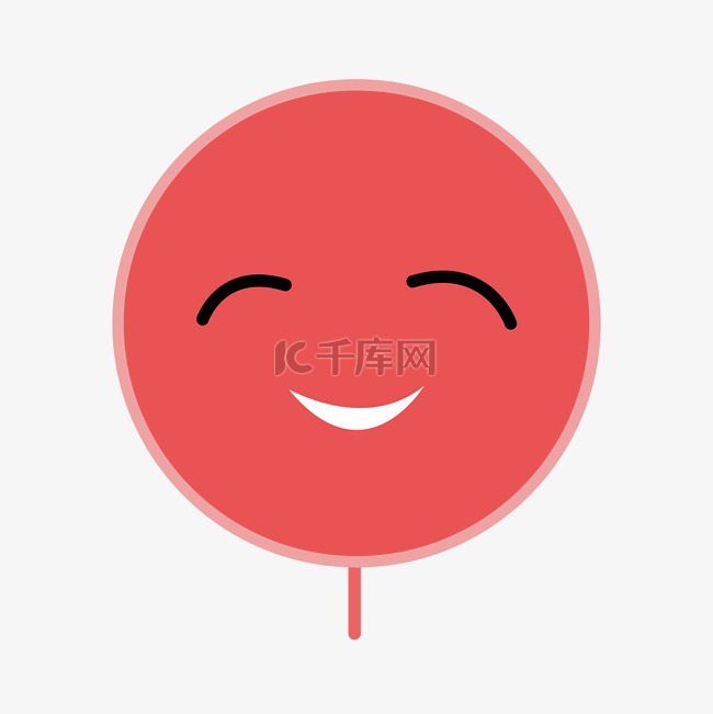 红色笑脸卡通气球