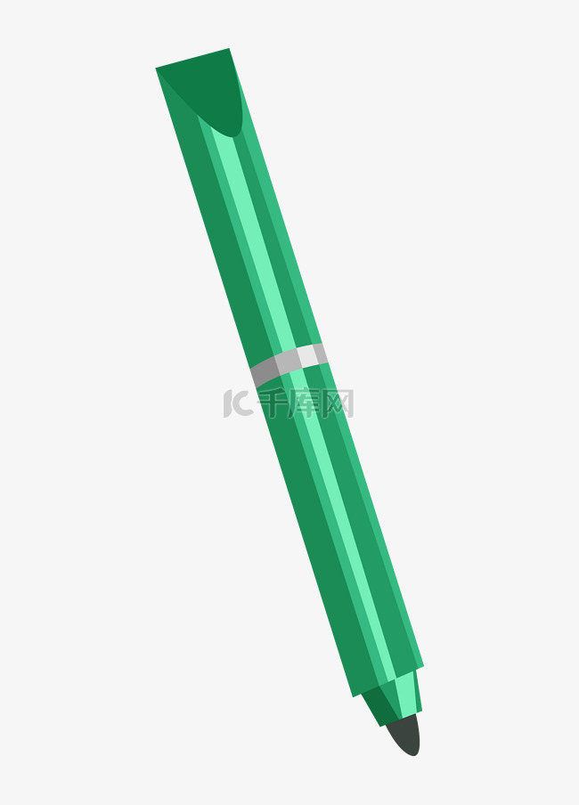  绿色画笔 
