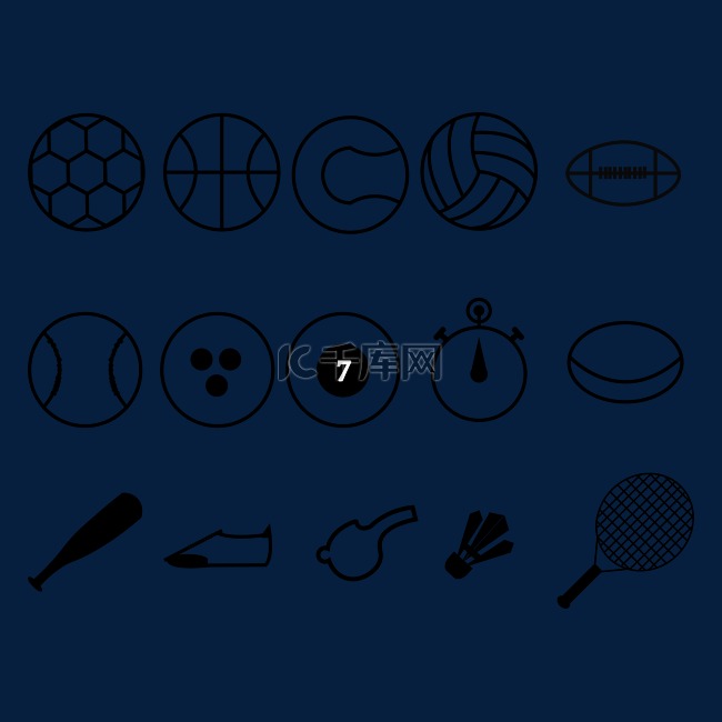 球类icon图标