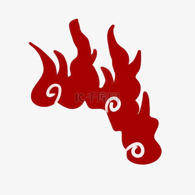 中国古典火焰纹理