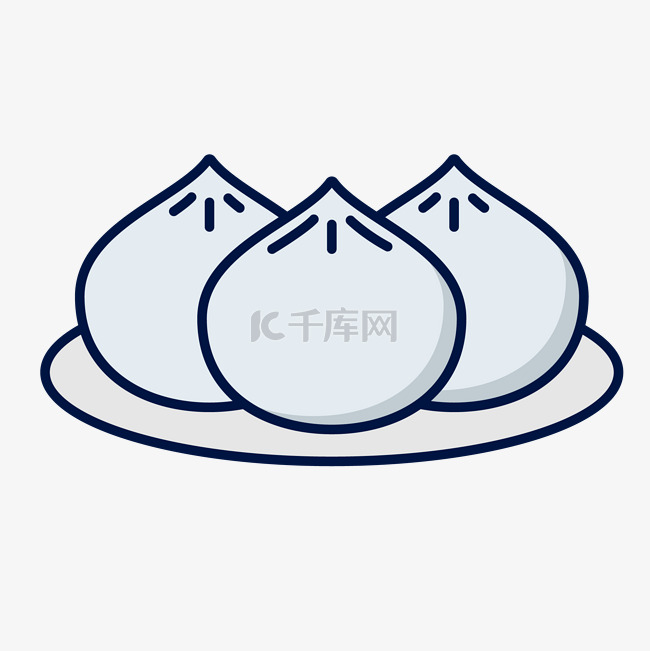 包子矢量插画PNG