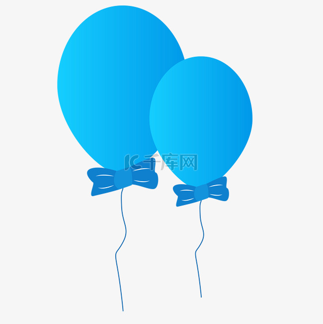  蓝色气球