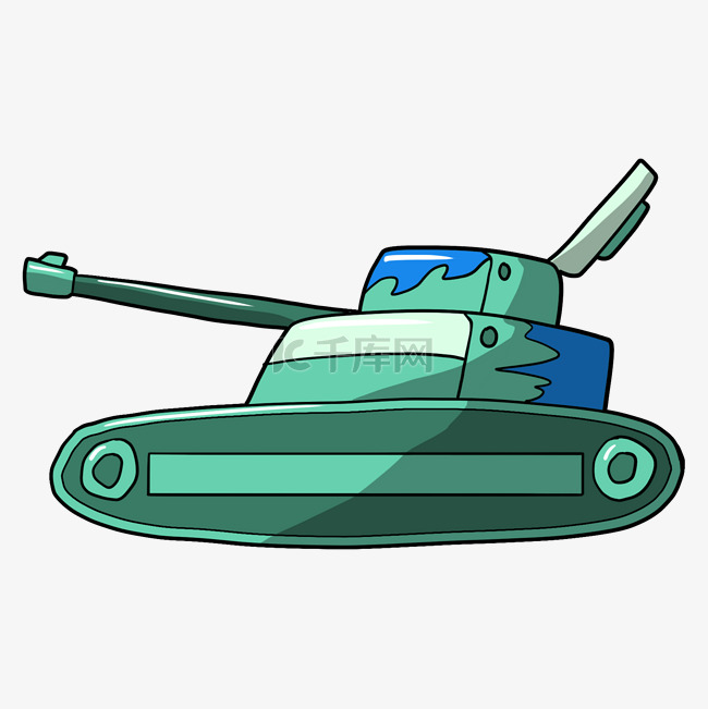 建军节绿色坦克