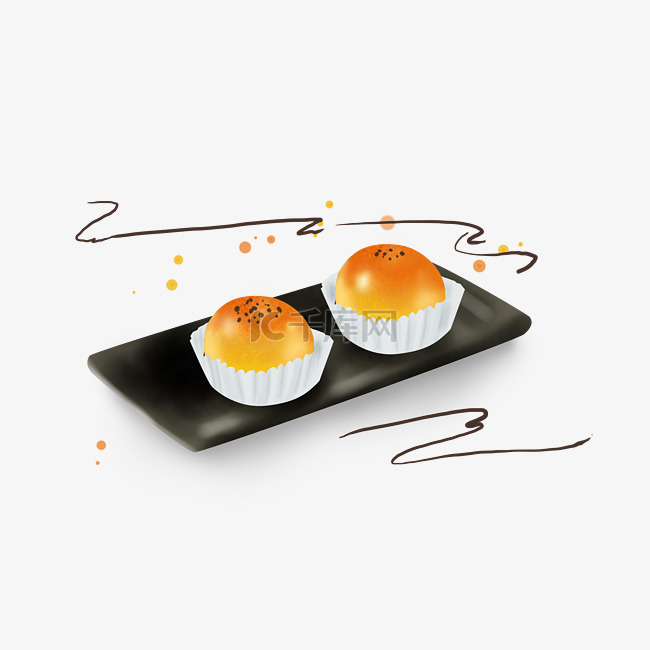 中秋节传统小吃蛋黄酥