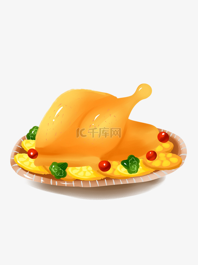 感恩节火鸡大餐西方食物