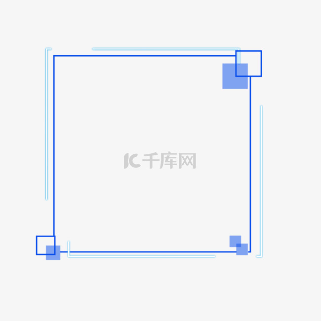 科技感商务边框对话框线框