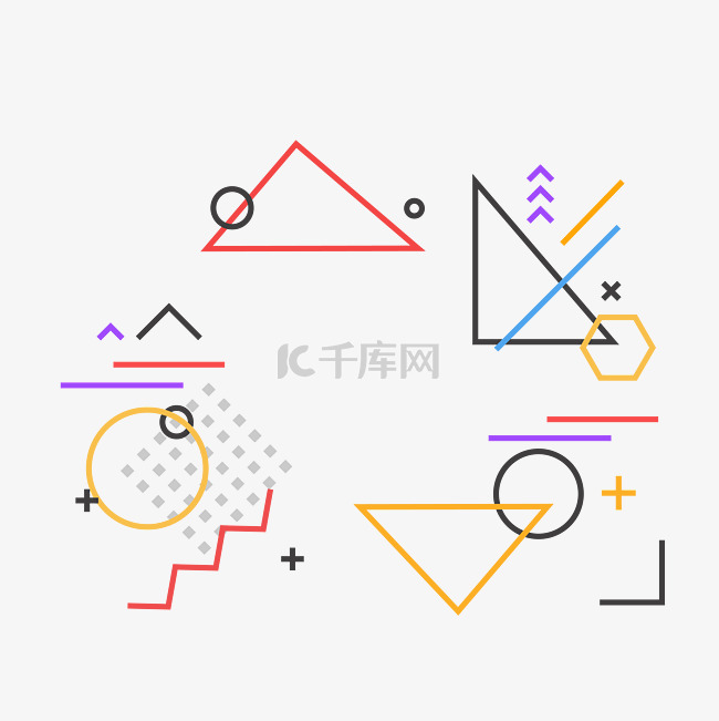 线条图案孟菲斯创意设计