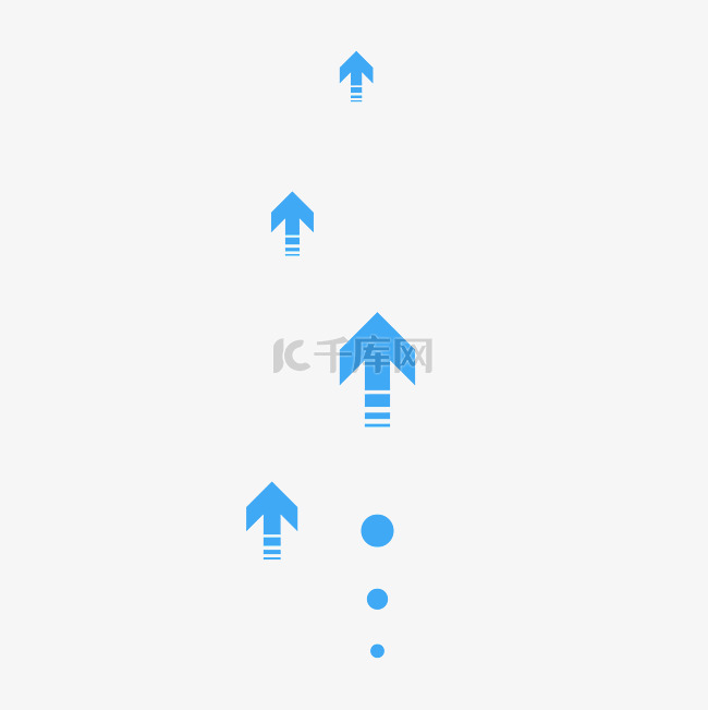 科技感箭头图形形状圆点点缀效果