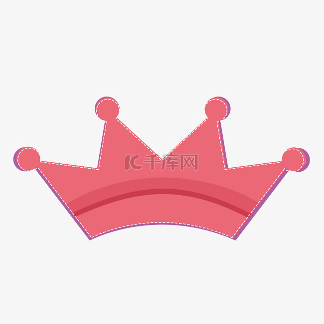 卡通粉色皇冠标图
