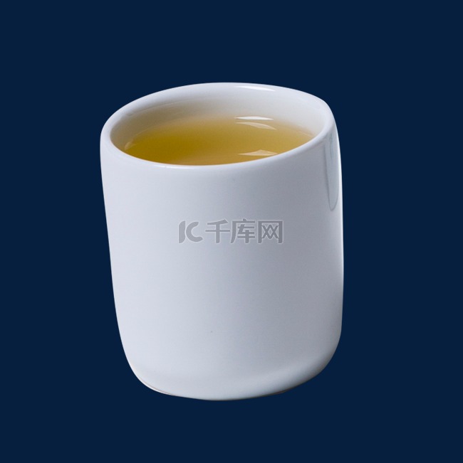 白色陶瓷茶杯元素