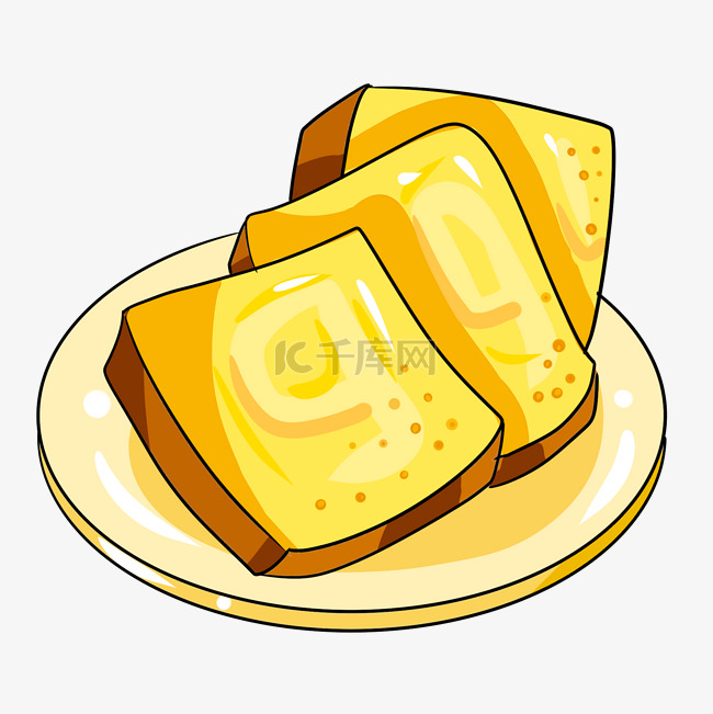 黄色面包食物