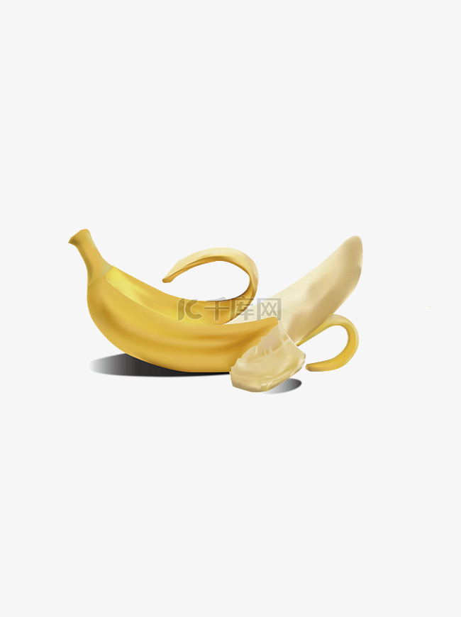 矢量写实香蕉