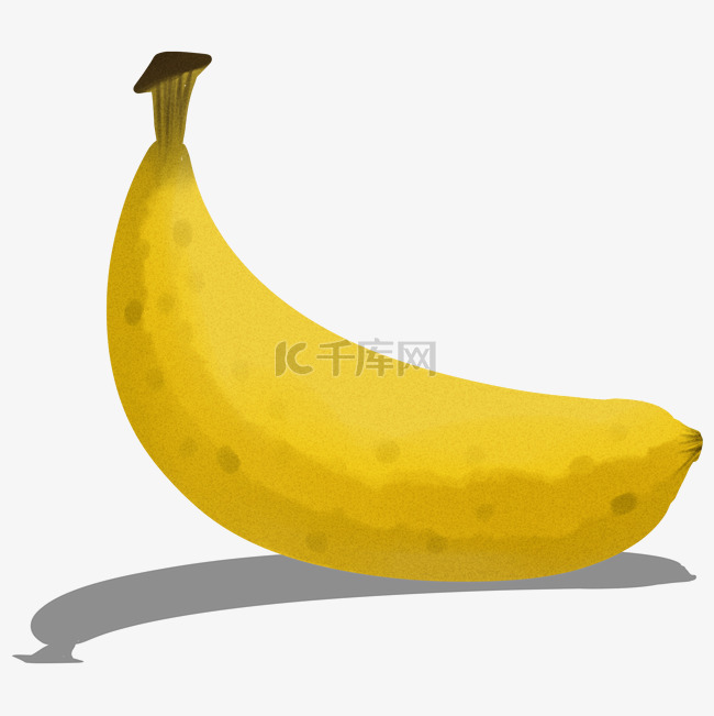 油画风格手绘香蕉