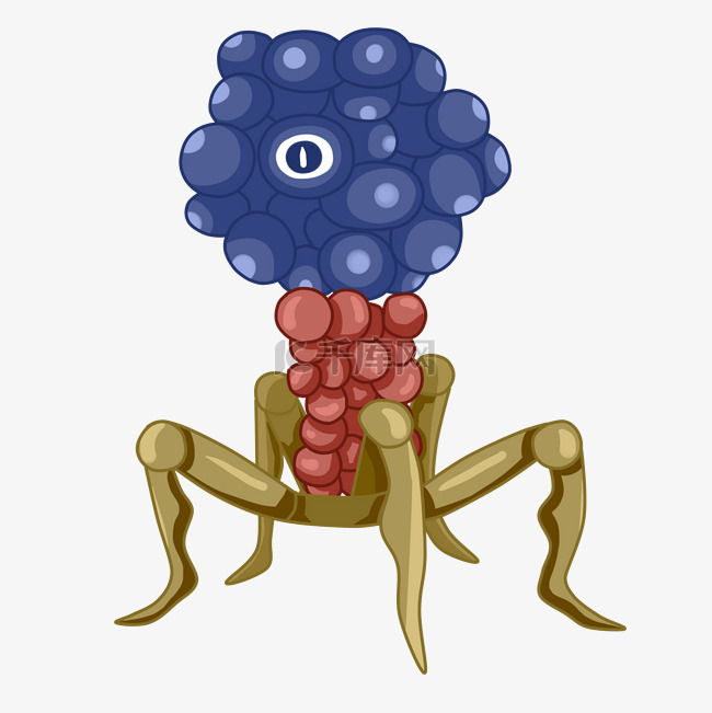  病毒细菌插画