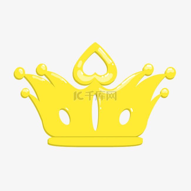黄色皇冠装饰