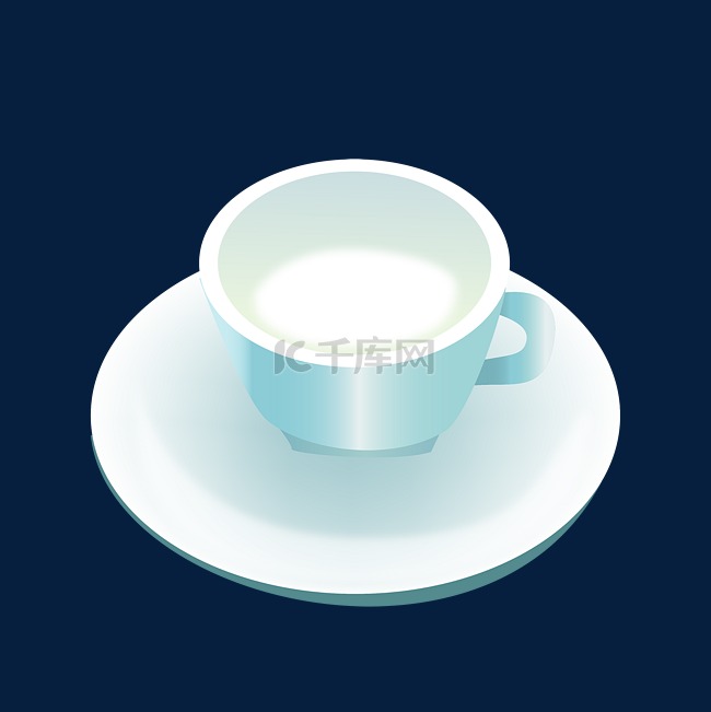 白色陶瓷咖啡杯子