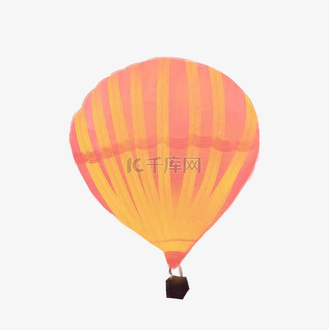 彩色空中卡通热气球