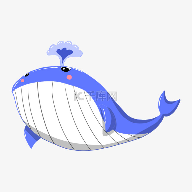 喷口水的鲸鱼