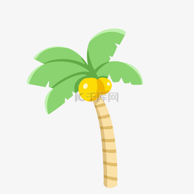 椰子树夏季树木插画